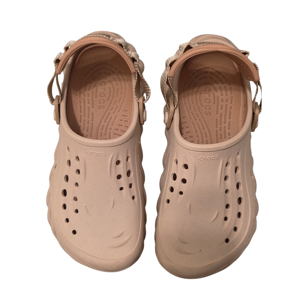 CROCS Women's Nude Blush Classic Clog Mules